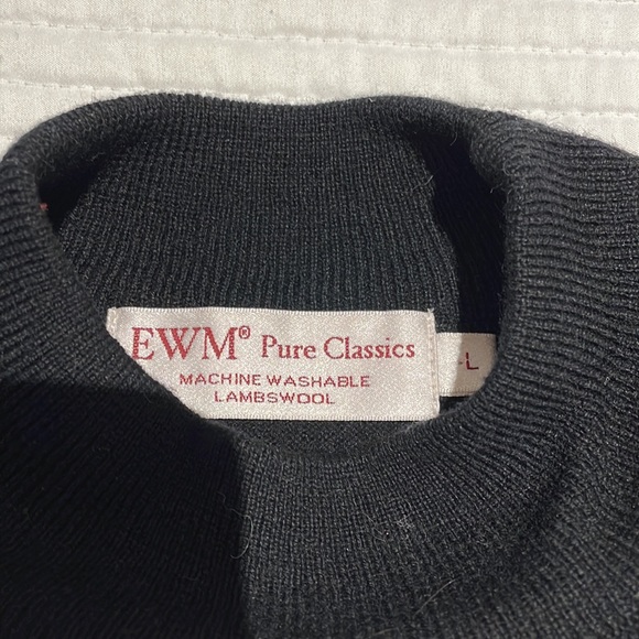 Mock neck lambswool black turtleneck NWOT - Picture 3 of 6